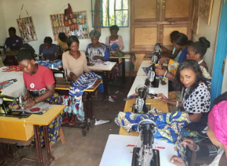 vocational sewing program DR Congo