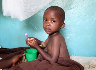 DR Kongo Kind im Krankenhaus